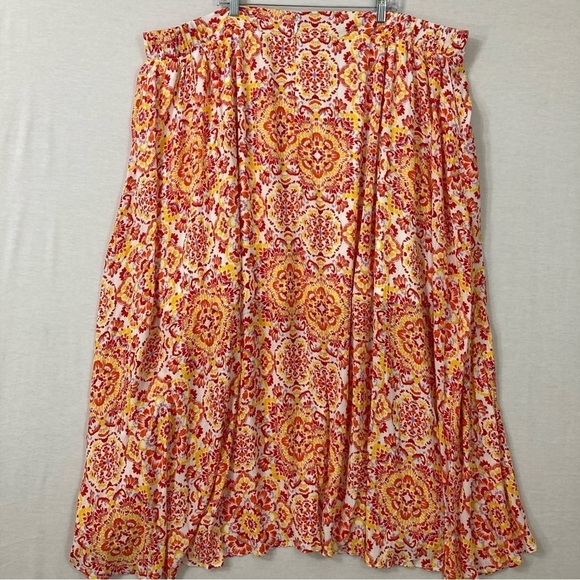 Torrid Multi Color Soft Flowy Summer Vacation Maxi Skirts size 5X - Picture 9 of 10